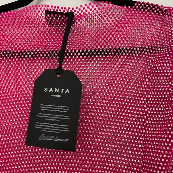 Santa Brands Feathers Mini Dress in Pink - Picture 9 of 15